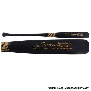 Giancarlo Stanton New York Yankees Autographed Marucci Game Model Bat With Multiple Inscriptions – Limited Edition Of 27