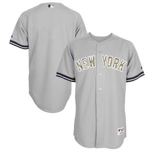 New York Yankees Majestic USMC Team Jersey – Gray