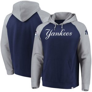 NY Yankees Majestic With Attitude Pullover Hoodie – Navy