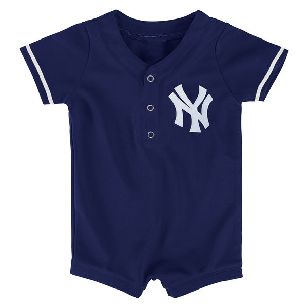 New York Yankees Newborn/Infant Replica Romper – Navy – NY TEAM GEAR