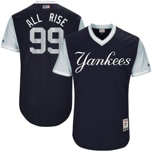 Aaron Judge “All Rise” NY Yankees Navy 2017 Players Weekend Authentic Jersey