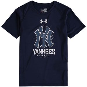 New York Yankees Youth Navy Performance Tech T-Shirt