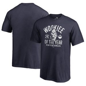 New York Yankees Youth Navy Star Wars Wookiee Of The Year T-Shirt